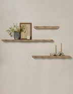 Cario Wall Shelf | Sculptural Solid Oak Design