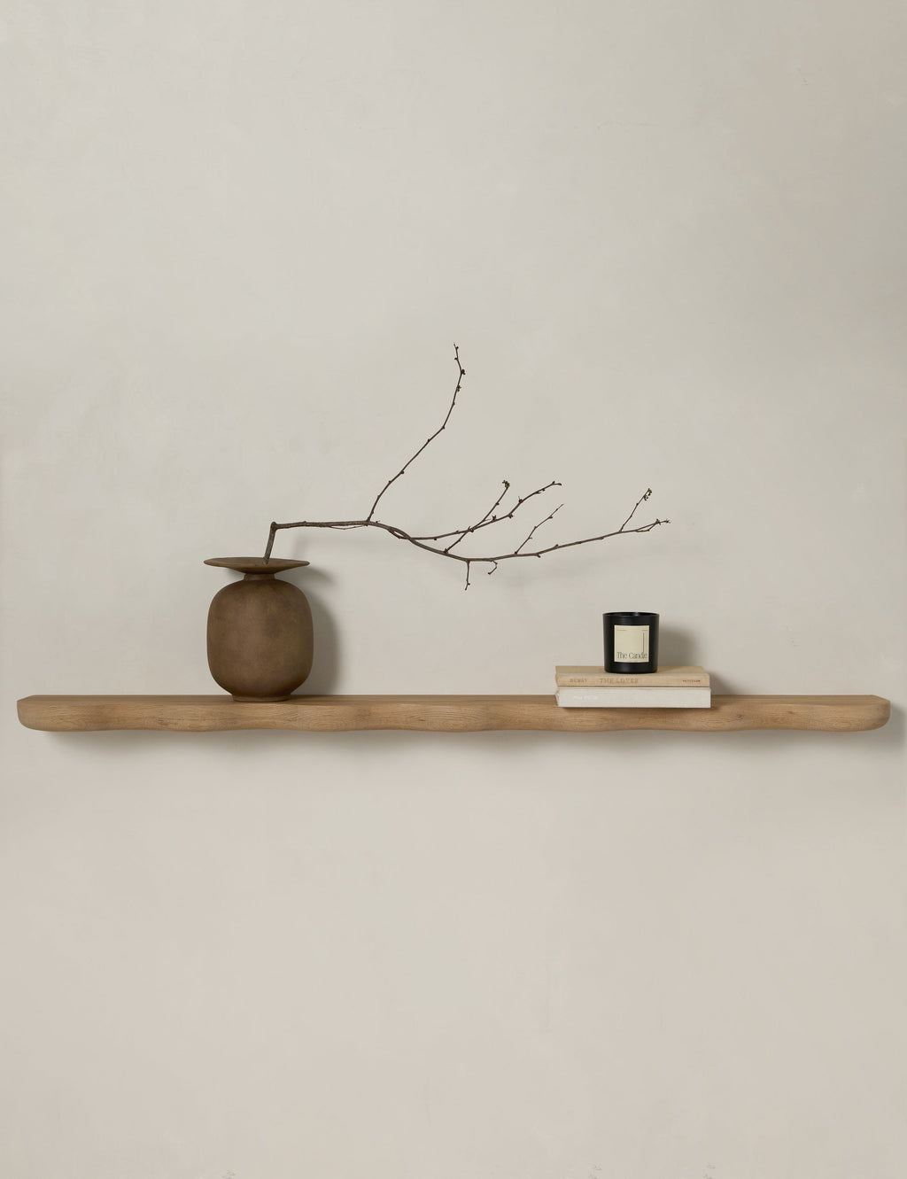 Cario Wall Shelf | Sculptural Solid Oak Design