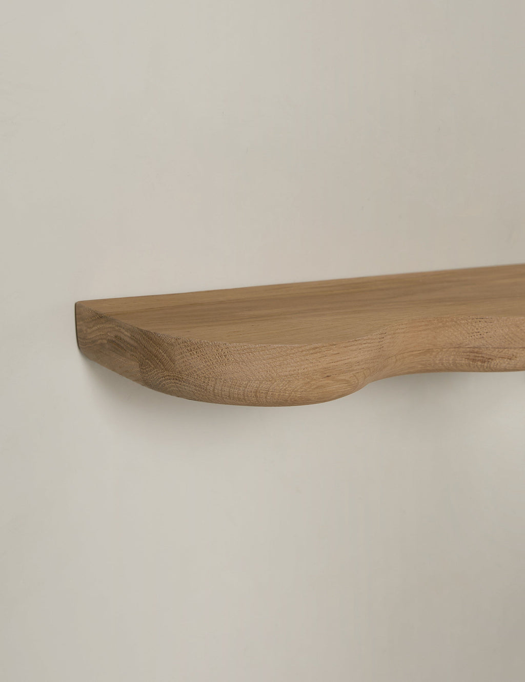 Cario Wall Shelf | Sculptural Solid Oak Design