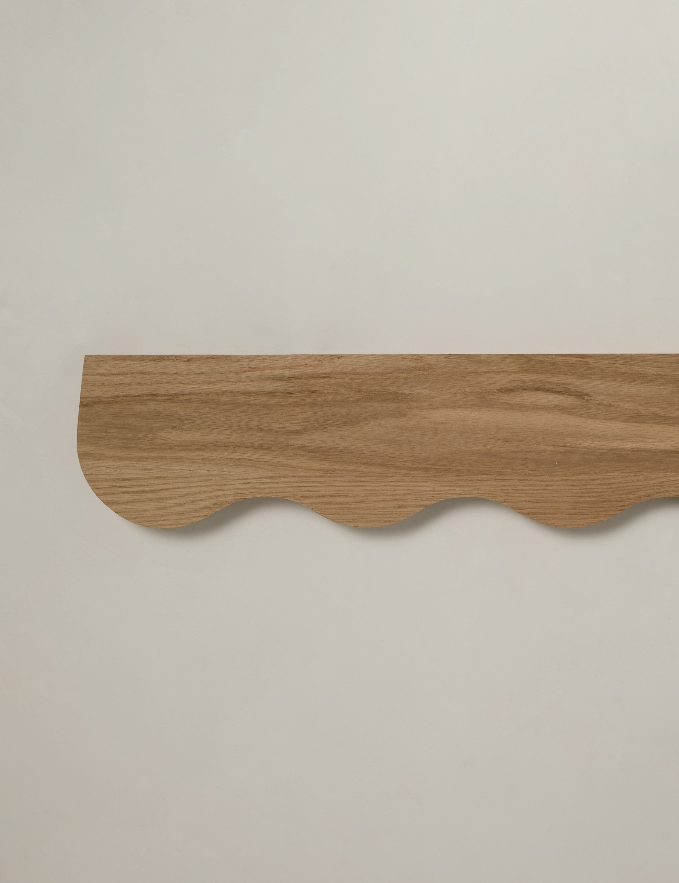 Cario Wall Shelf | Sculptural Solid Oak Design