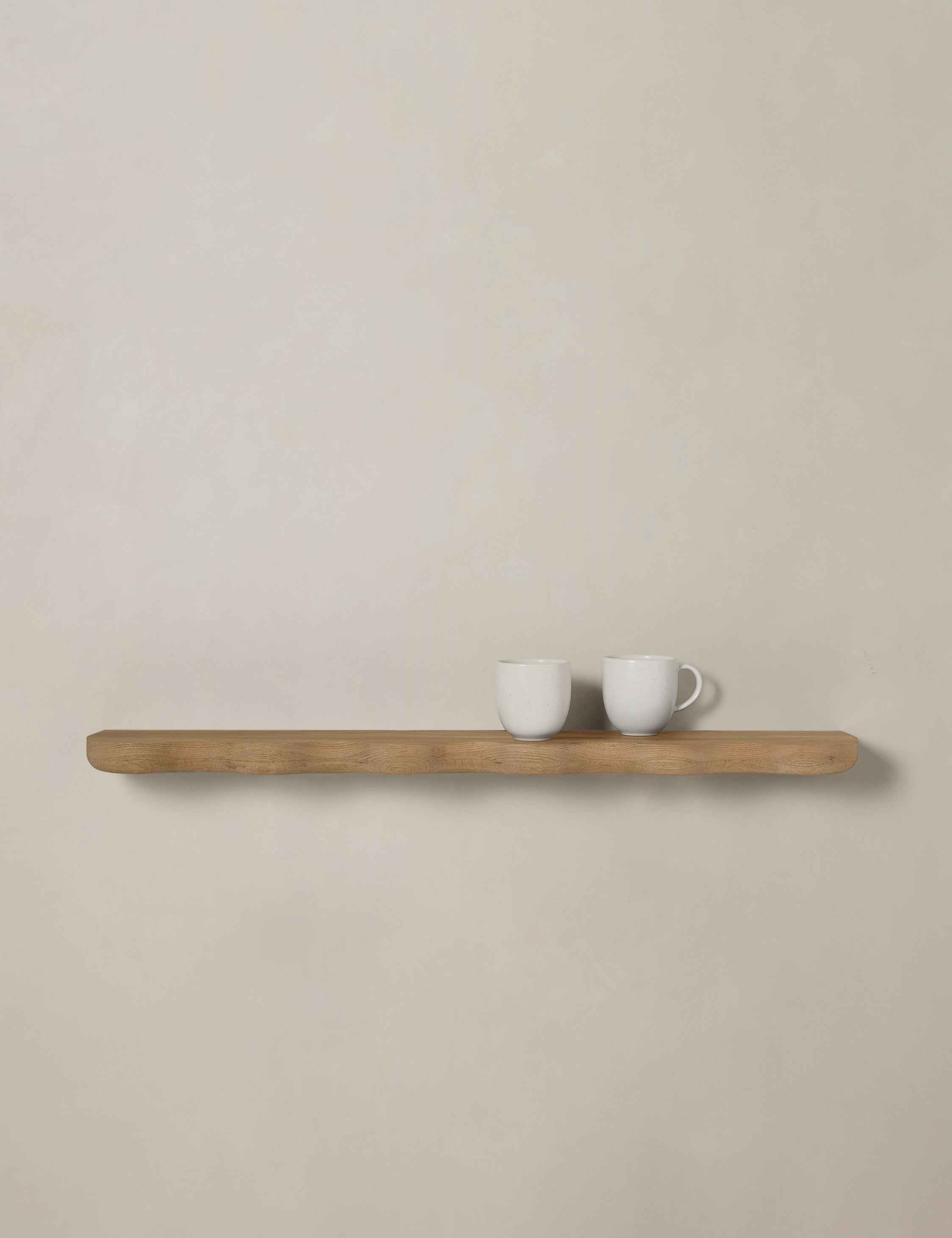 Cario Wall Shelf | Sculptural Solid Oak Design