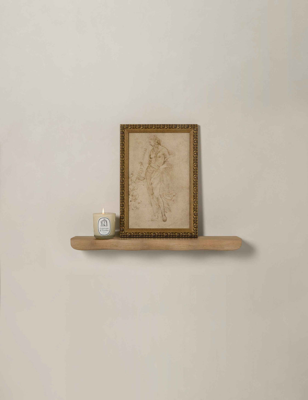 Caro Wall Shelf | Sculptural Solid Oak Design