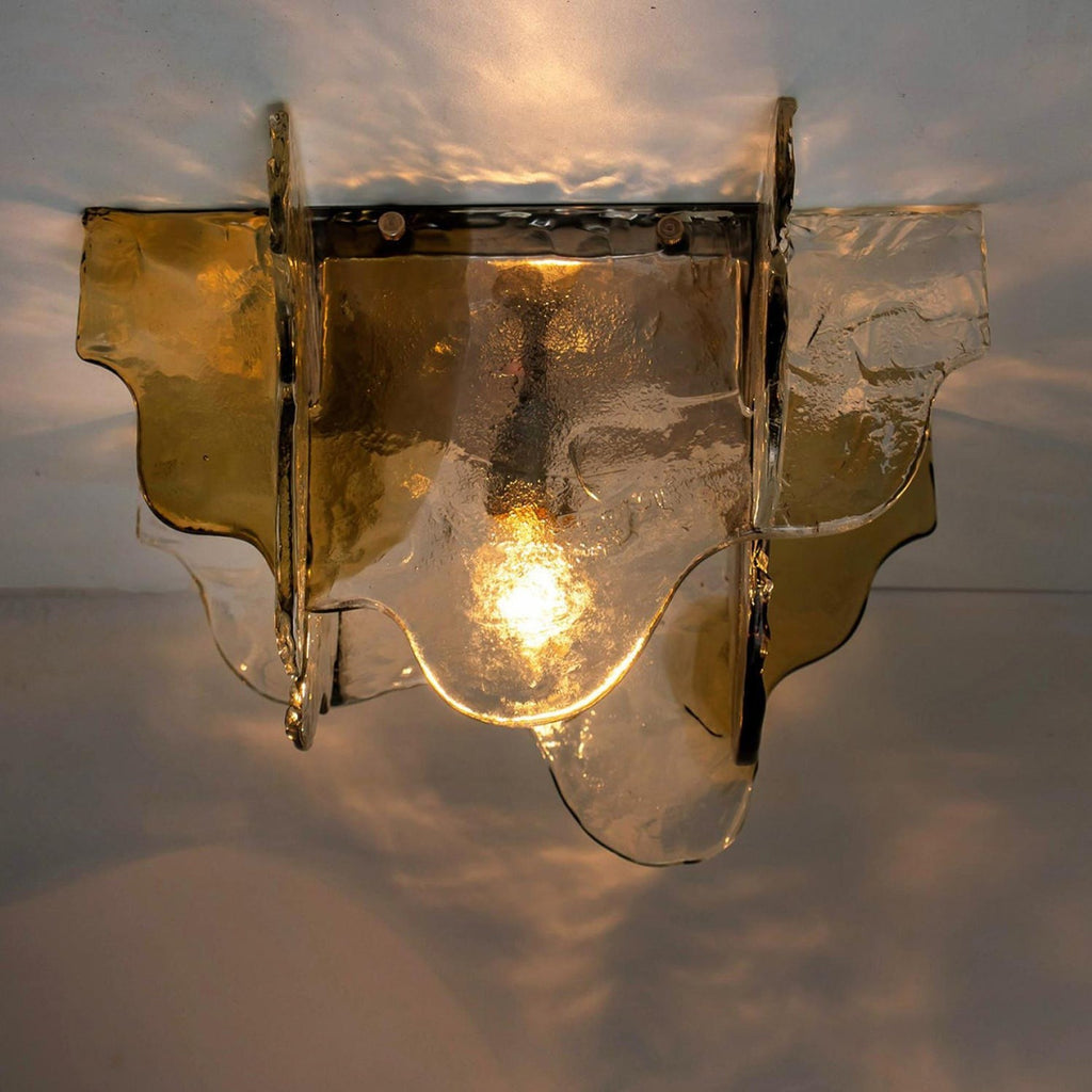 Carlo Nason Murano-Style Blown Glass Ceiling Light