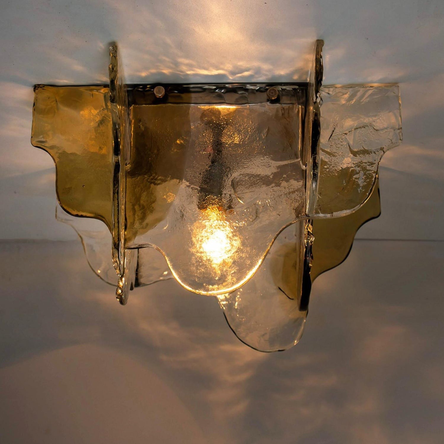 Carlo Nason Murano-Style Blown Glass Ceiling Light