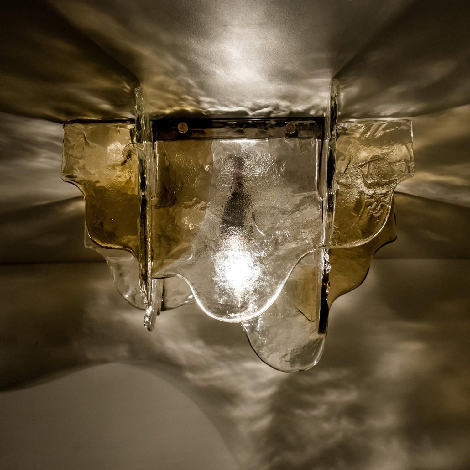 Carlo Nason Murano-Style Blown Glass Ceiling Light