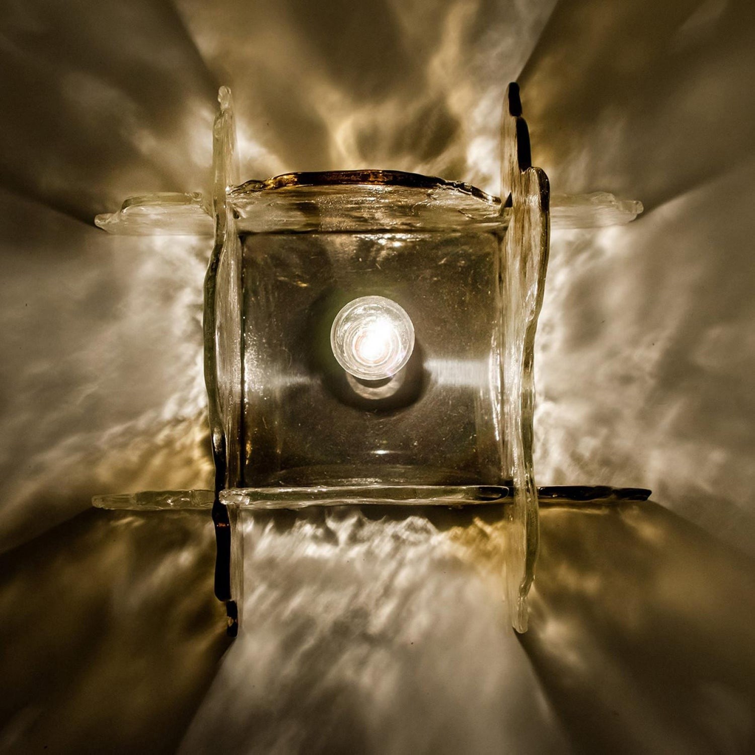 Carlo Nason Murano-Style Blown Glass Ceiling Light