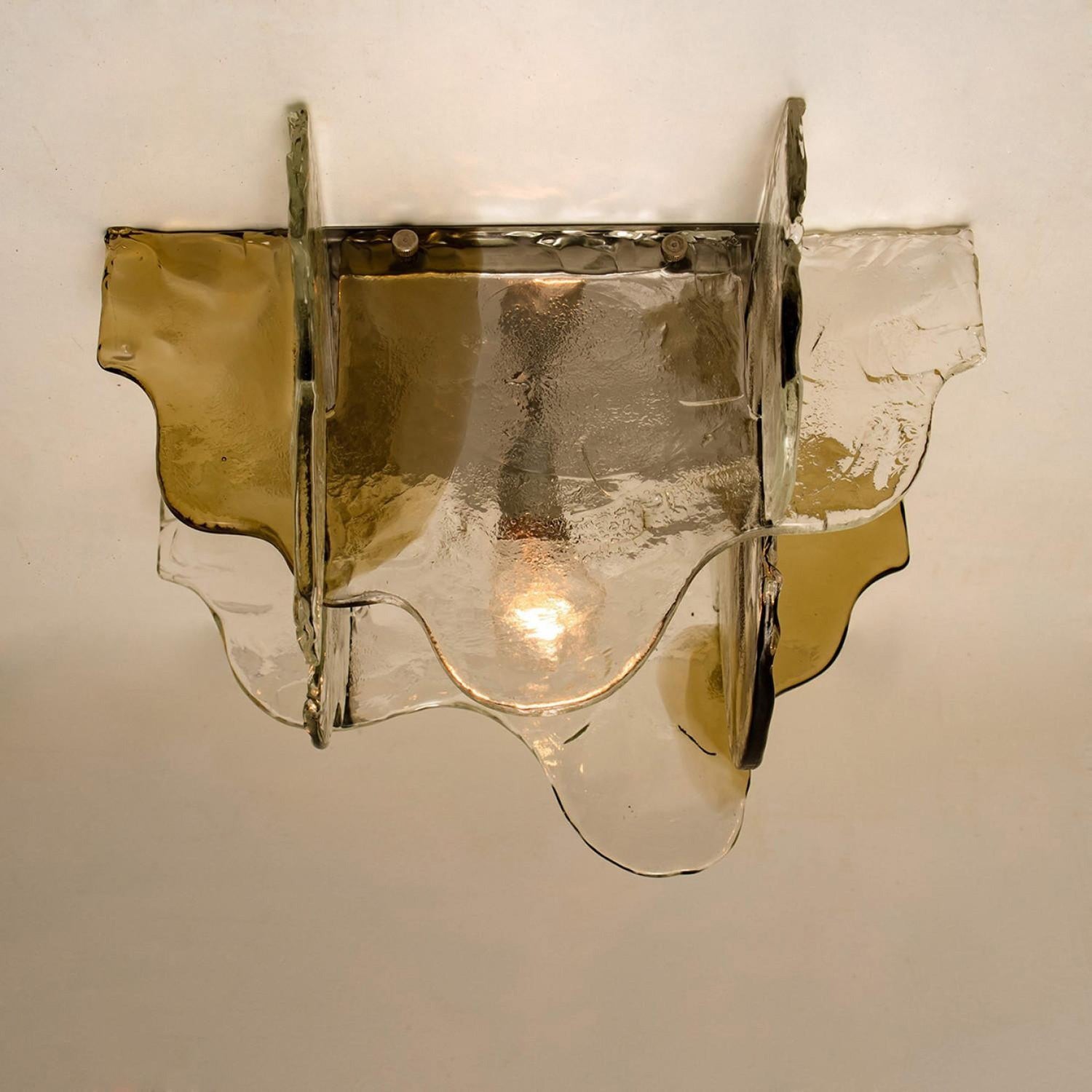 Carlo Nason Murano-Style Blown Glass Ceiling Light