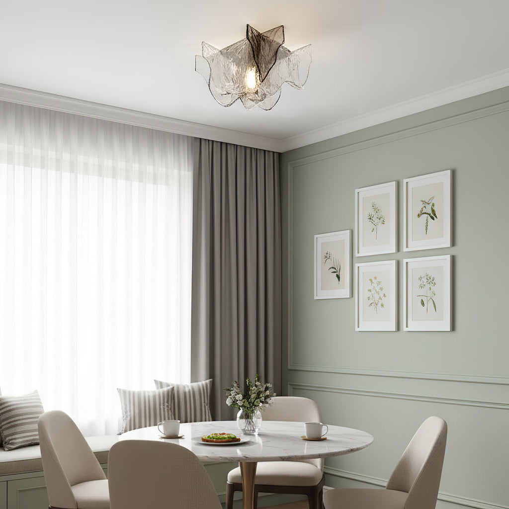 Carlo Nason Murano-Style Blown Glass Ceiling Light