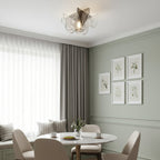 Carlo Nason Murano-Style Blown Glass Ceiling Light