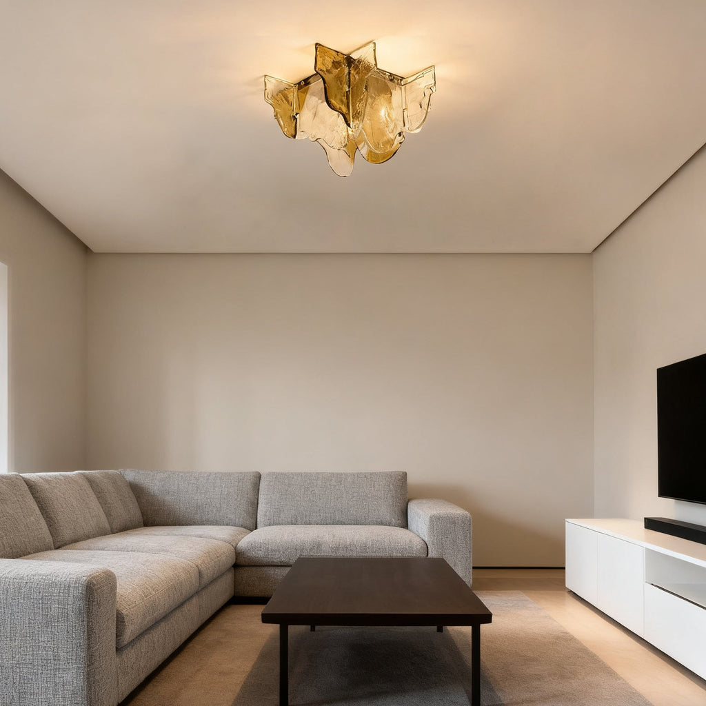 Carlo Nason Murano-Style Blown Glass Ceiling Light