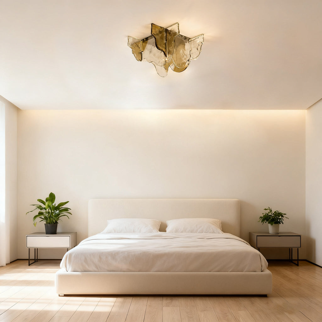 Carlo Nason Murano-Style Blown Glass Ceiling Light
