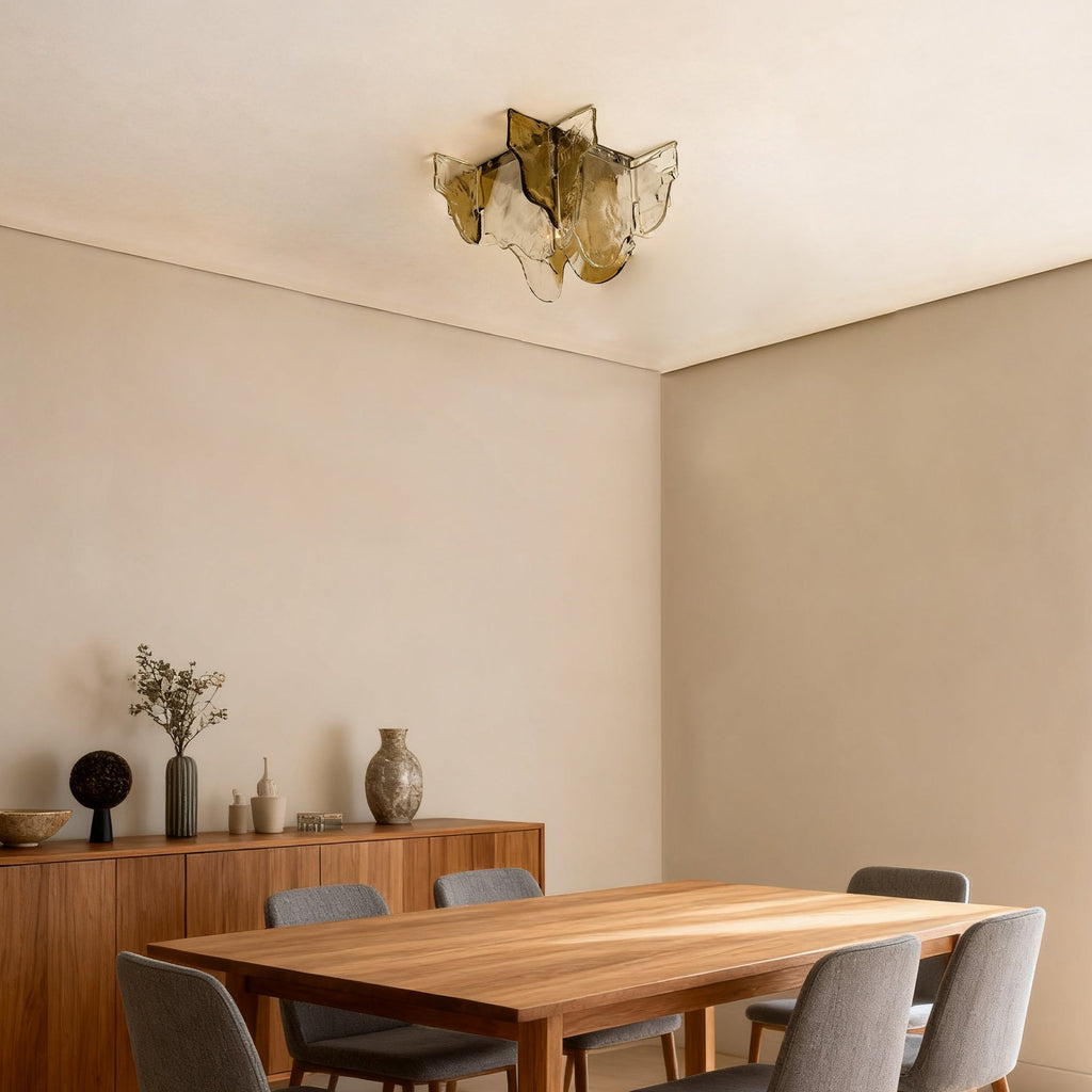 Carlo Nason Murano-Style Blown Glass Ceiling Light