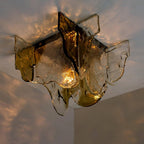 Carlo Nason Murano-Style Blown Glass Ceiling Light