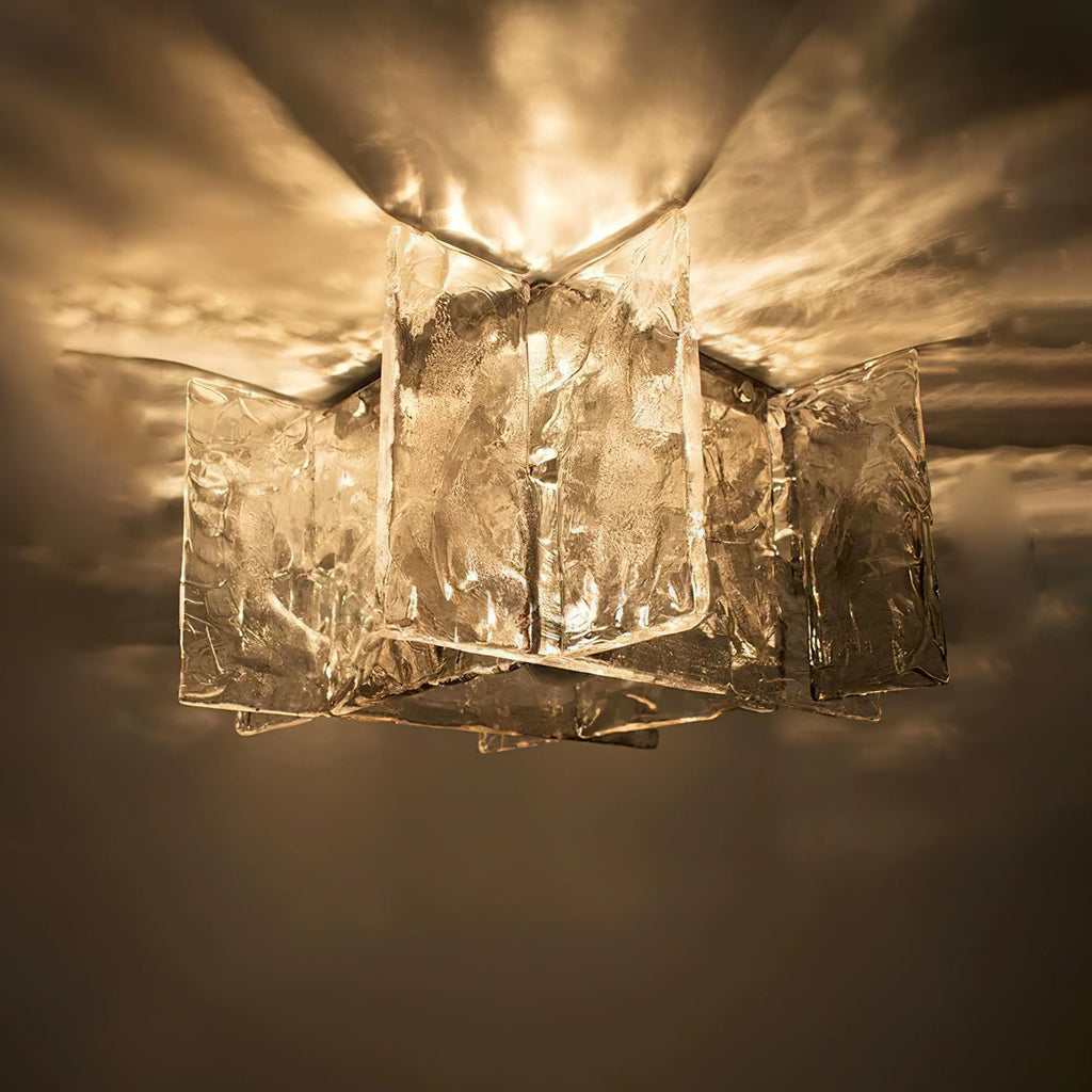 Carlo Nason Ice Glass Ceiling Light