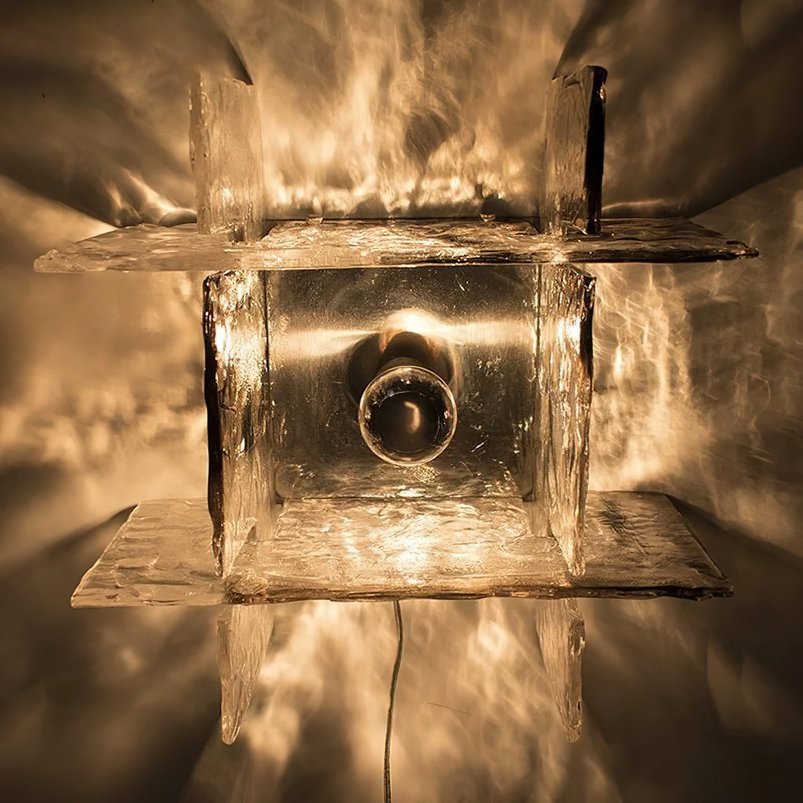 Carlo Nason Ice Glass Ceiling Light