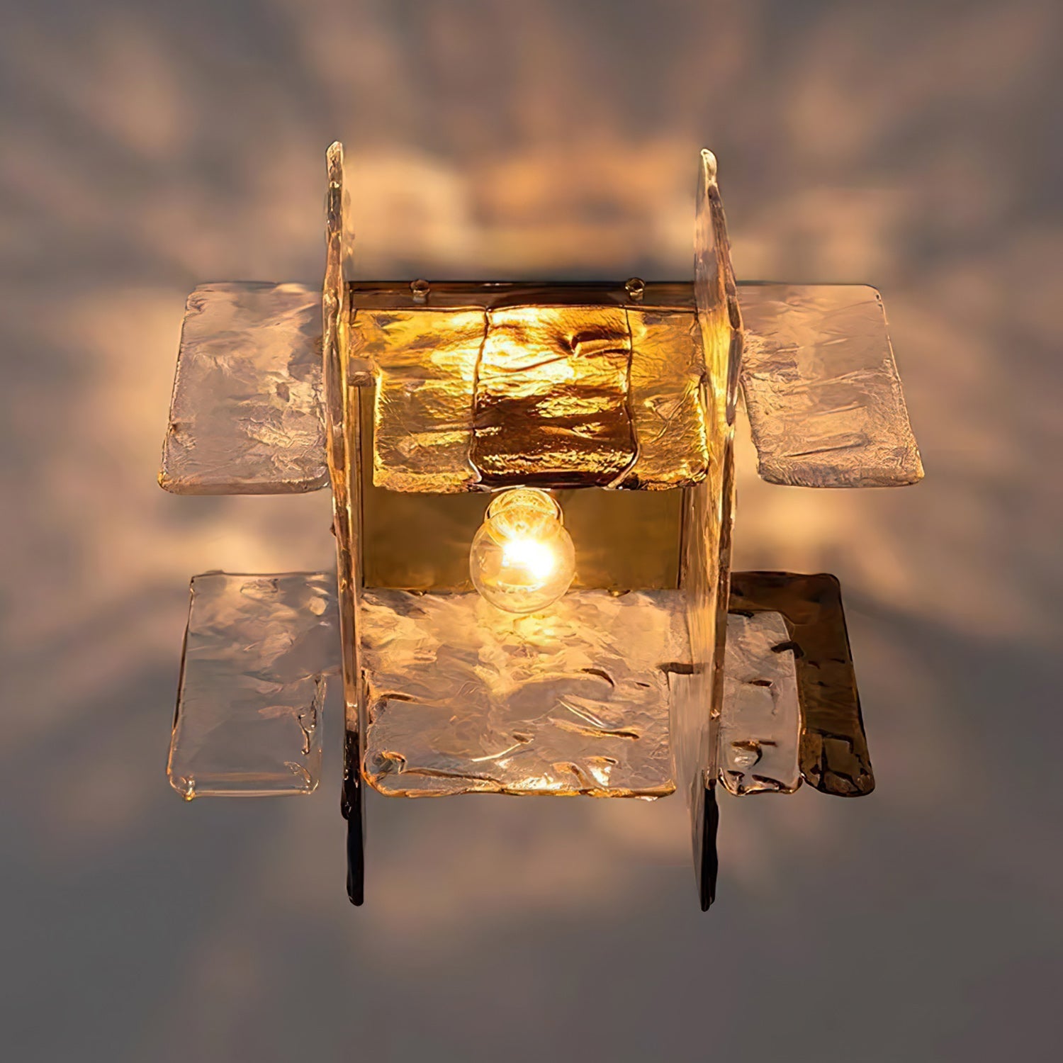 Carlo Nason Ice Glass Ceiling Light