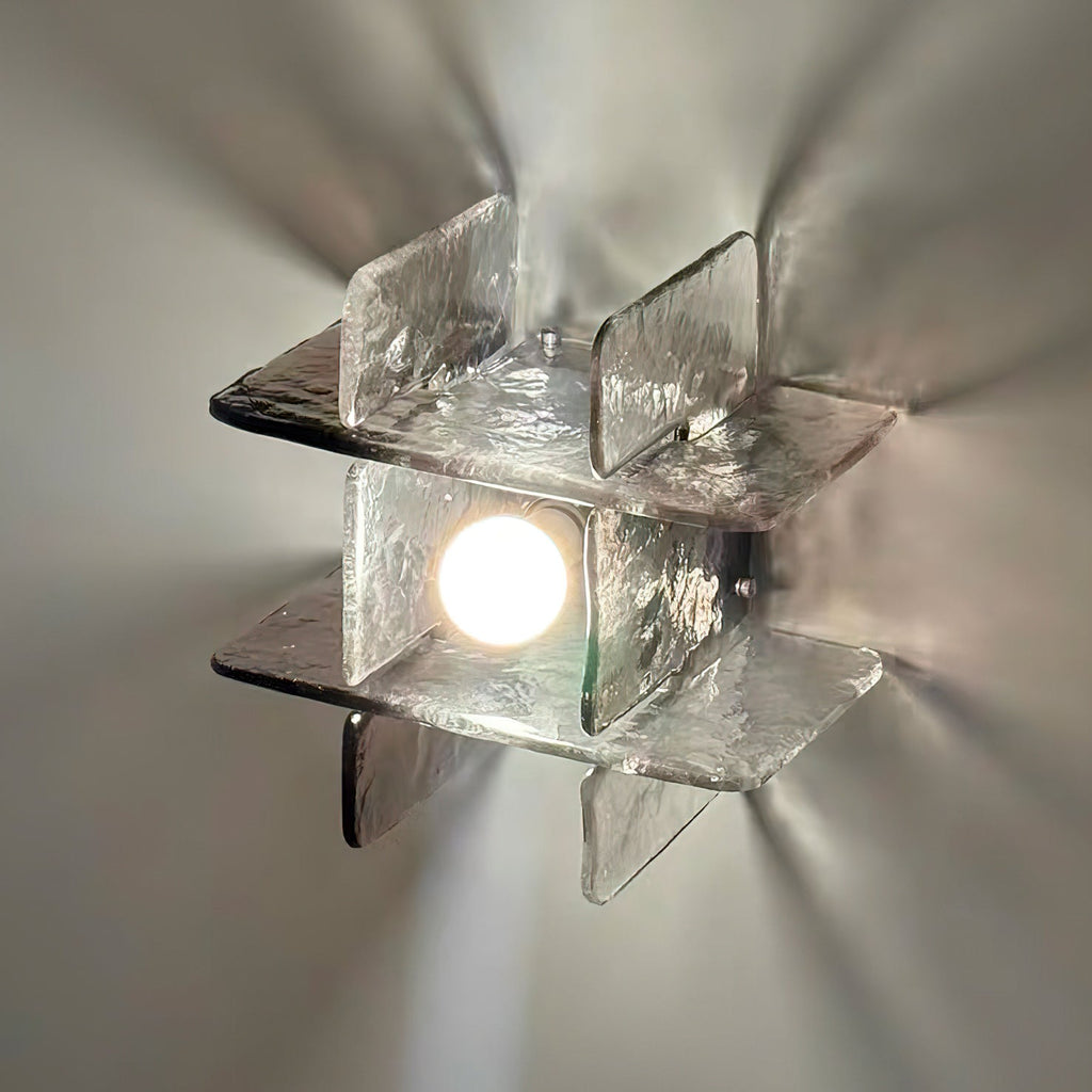 Carlo Nason Ice Glass Ceiling Light