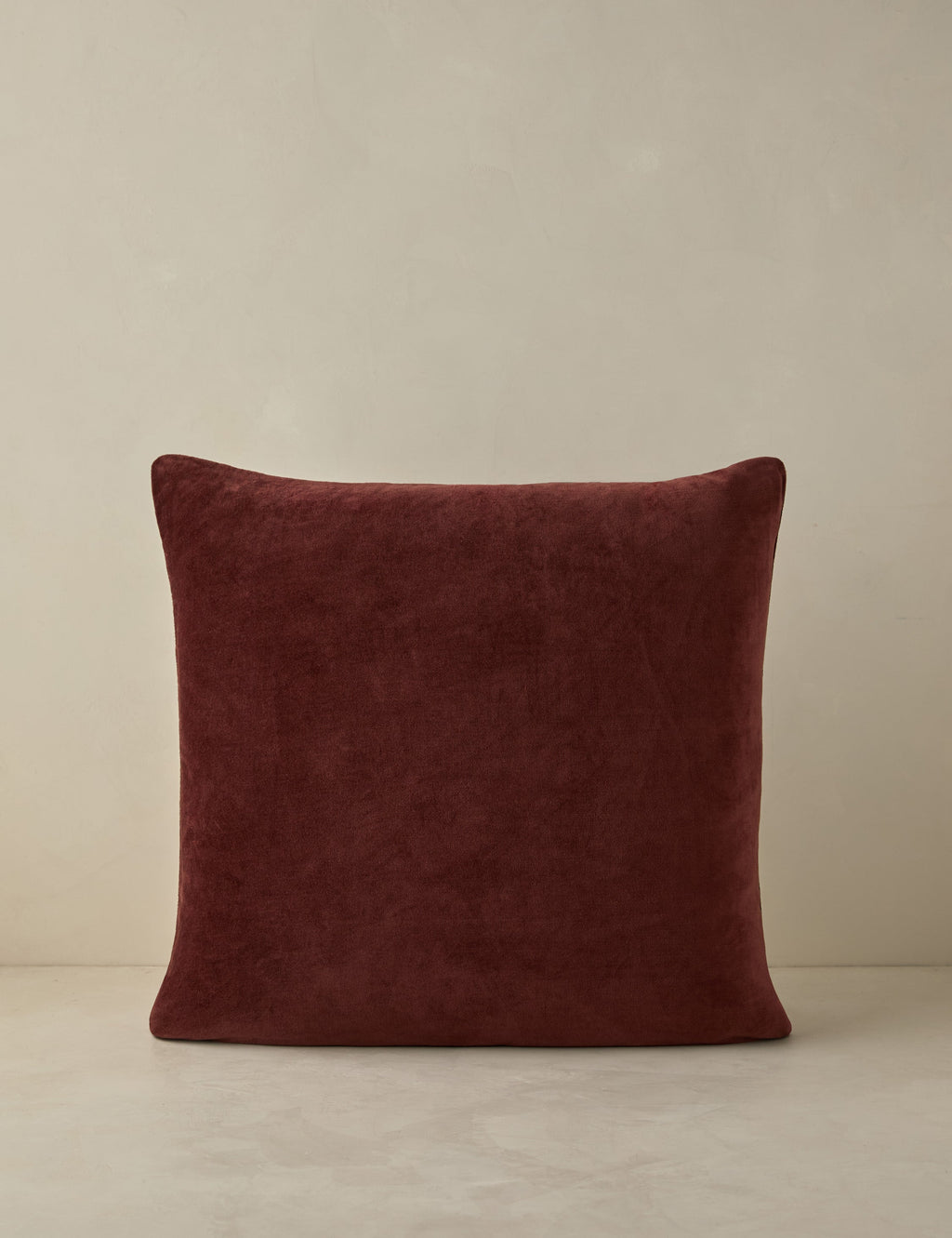 Carmine Luxe Pillow | Dark Floral Print, Rich Velvet