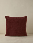 Carmine Luxe Pillow | Dark Floral Print, Rich Velvet