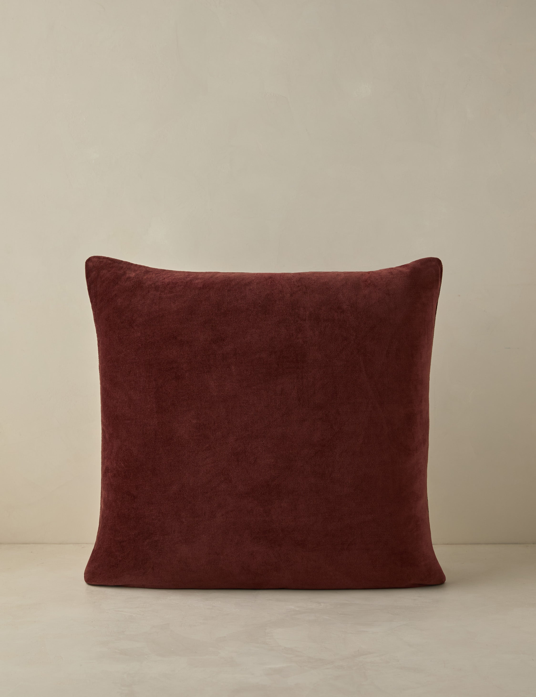 Carmine Luxe Pillow | Dark Floral Print, Rich Velvet