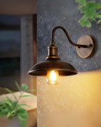 CarréNoir: Modern Outdoor Wall Light Made of Aluminum with Square Frame & Warm White LED Light – for Facade & Garden