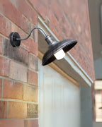 CarréNoir: Modern Outdoor Wall Light Made of Aluminum with Square Frame & Warm White LED Light – for Facade & Garden