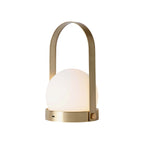 Carrie Cordless Portable Table Lamp with Glass Globe