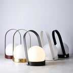 Carrie Cordless Portable Table Lamp with Glass Globe