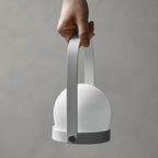 Carrie Cordless Portable Table Lamp with Glass Globe