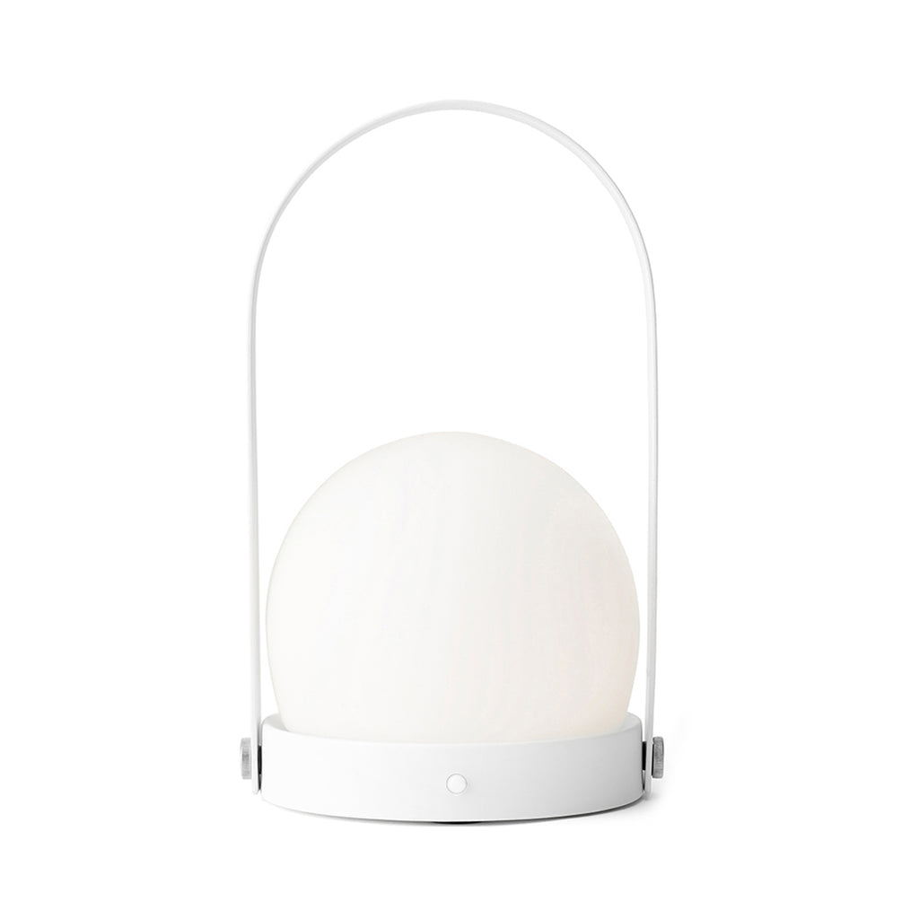 Carrie Cordless Portable Table Lamp with Glass Globe