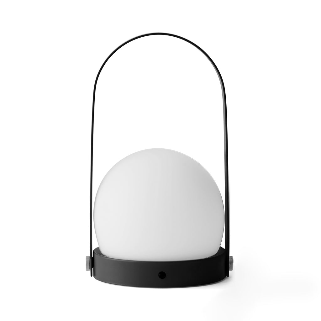 Carrie Cordless Portable Table Lamp with Glass Globe
