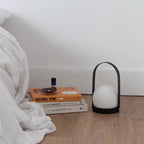 Carrie Cordless Portable Table Lamp with Glass Globe