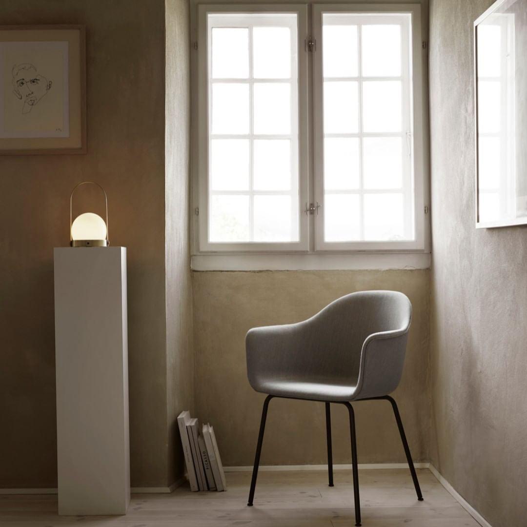Carrie Cordless Portable Table Lamp with Glass Globe