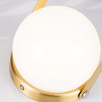 Carrie Cordless Portable Table Lamp with Glass Globe