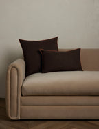 Carys Linen Pillow | Contrast Piping, Two-Tone Design