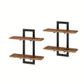 CasaBraun: Decorative Wall Shelves – Robust, Space-Saving & Hanging in Rustic Wood Design for Living Room & Bathroom