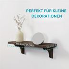 CasaRustik: Decorative Wall Shelves – Set of 2, Solid & Hanging for Living Accessories & Organization in the Living Room & Hallway