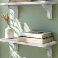 CasaRustik: Decorative Wall Shelves – Set of 2, Solid & Hanging for Living Accessories & Organization in the Living Room & Hallway