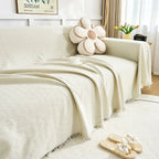 CasaSerene: Sofa Cover in Geometric Pattern Made of Brushed Microfiber with Quilted Structure – for Sofa & Living Room