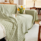 CasaSerene: Sofa Cover in Geometric Pattern Made of Brushed Microfiber with Quilted Structure – for Sofa & Living Room