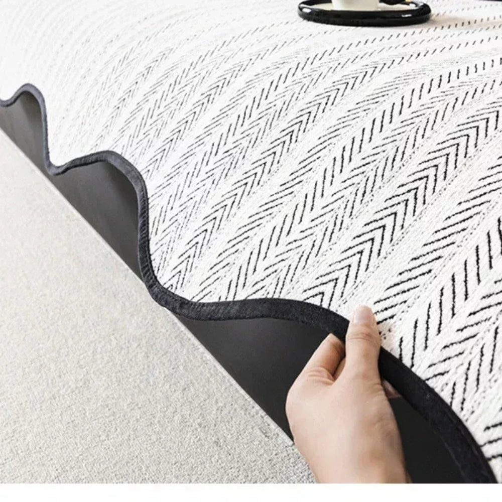 CasaWeave: Herringbone Sofa Cover – Non-Slip Sofa Throw for Living Room & Bed