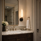 Casoria Natural Alabaster Cylinder Wall Sconce