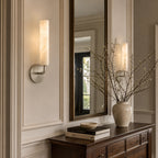 Casoria Natural Alabaster Cylinder Wall Sconce