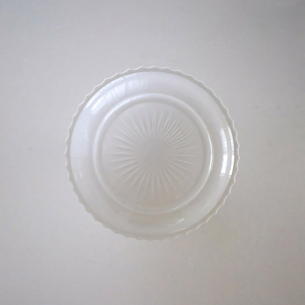 Cassian Fluted Opal Glass Semi-Flush Ceiling Light