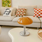 Cato Retro Caramel Glass Table Lamp with Chrome Base