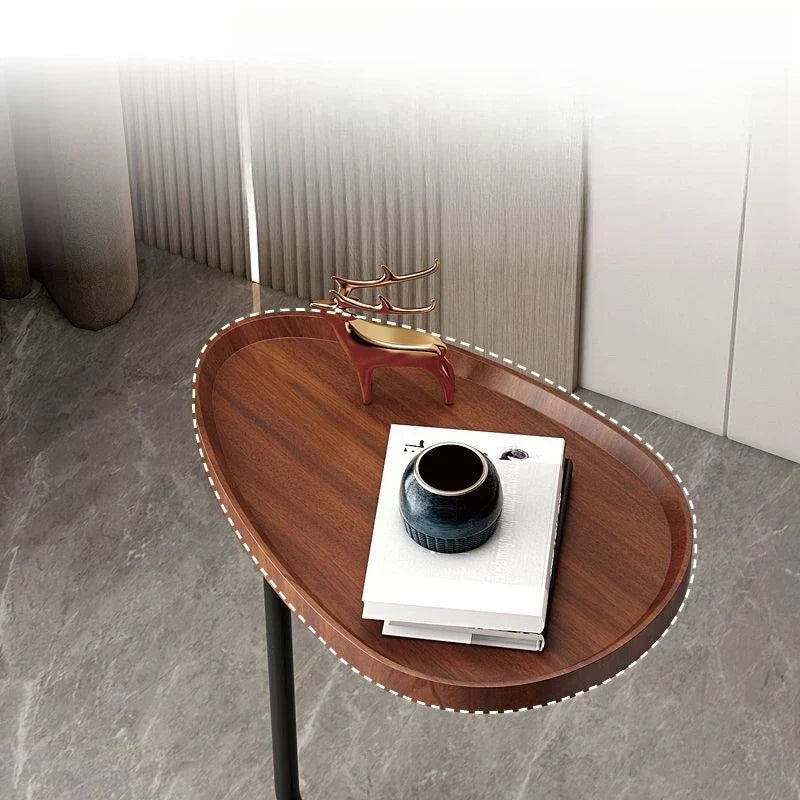 CaviraSchlau: C-shaped side table with compact size & flexible use – for sofa & bed
