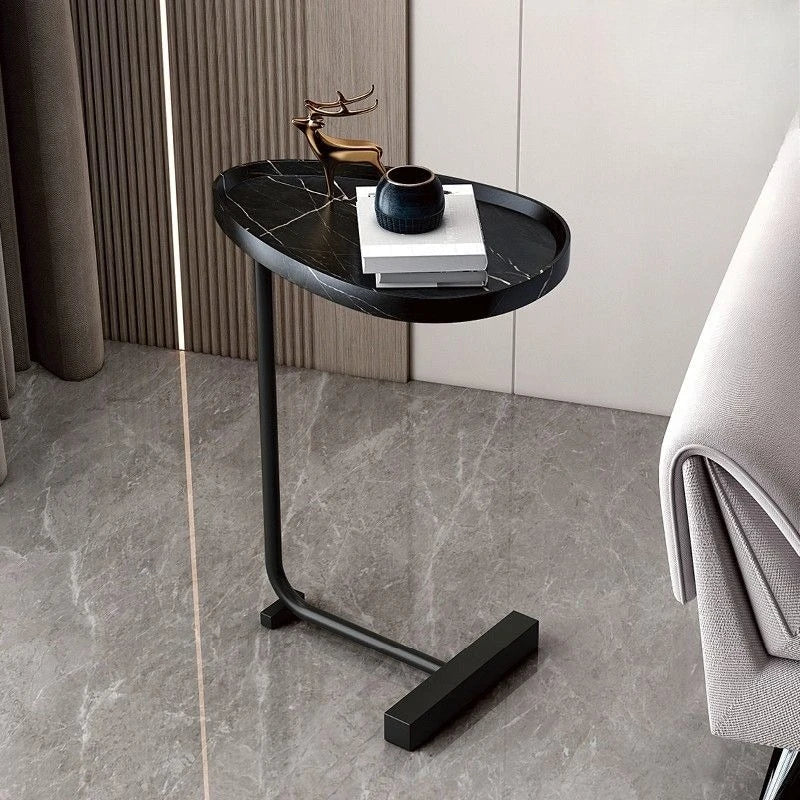 CaviraSchlau: C-shaped side table with compact size & flexible use – for sofa & bed