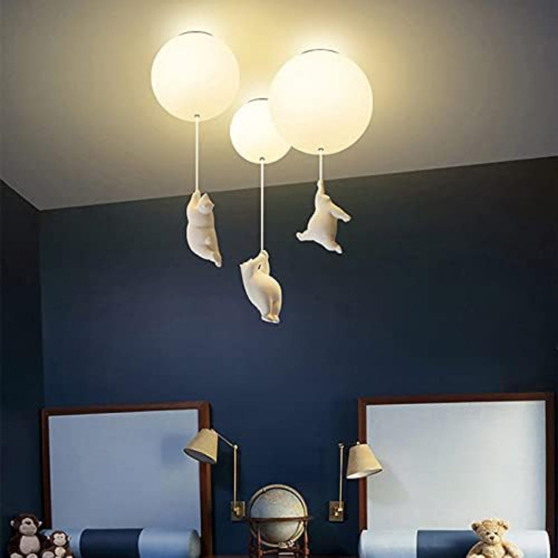 Ceiling Light Bear Balloon Design Standard Material in Indoor Fixture