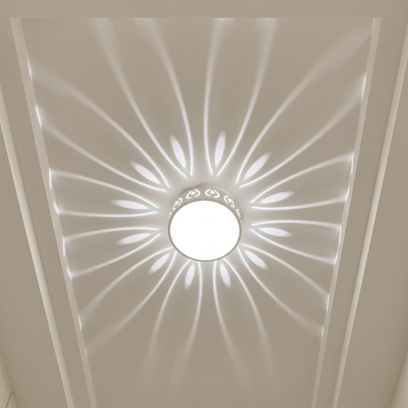 Ceiling Light Flush Mount Crystal Metal LED, Energy Efficient