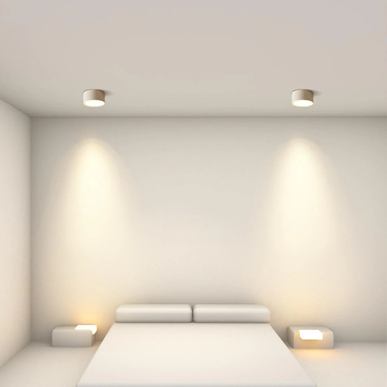 Ceiling Light LED Cylinder Flush Mount Metal Acrylic Shade